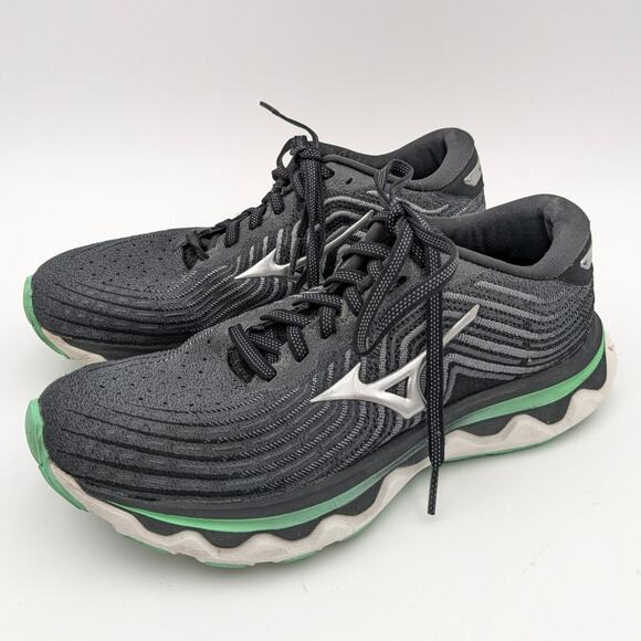 Mizuno Wave Horizon 6 women's athletic sneakers Color: Iron Gate US8 EU38.5 - Picture 1 of 14